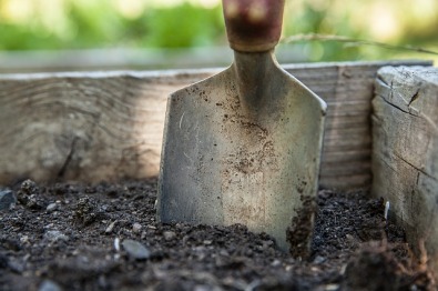 jardiner et avoir les mains dans la terre